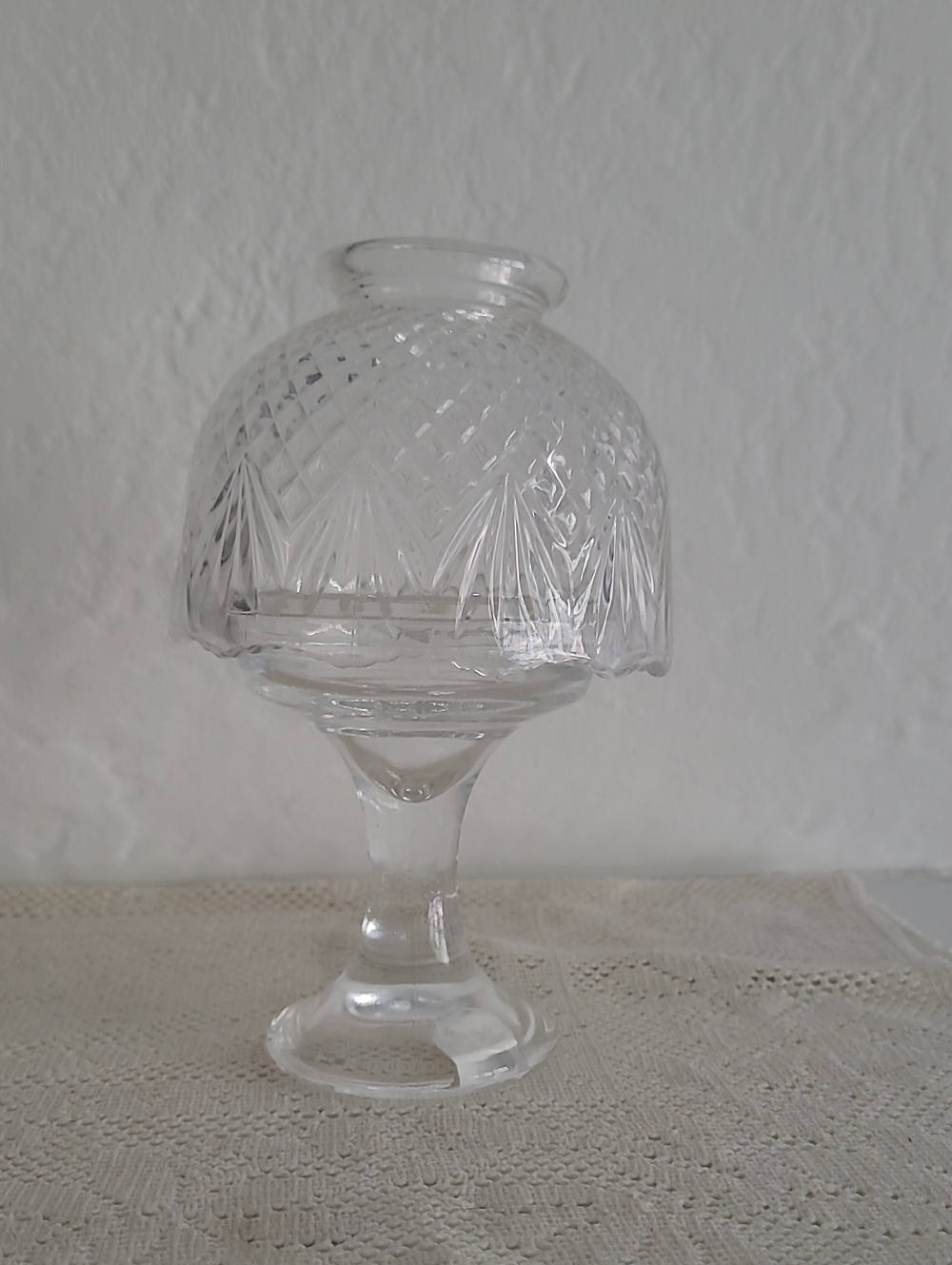 Vintage Partylite Glass Fairy Lamp